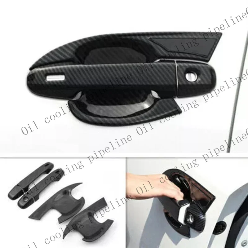 A+ Premium Carbon Fiber Handle Decor Trim for Toyota For CHR 1722 Pack of 4