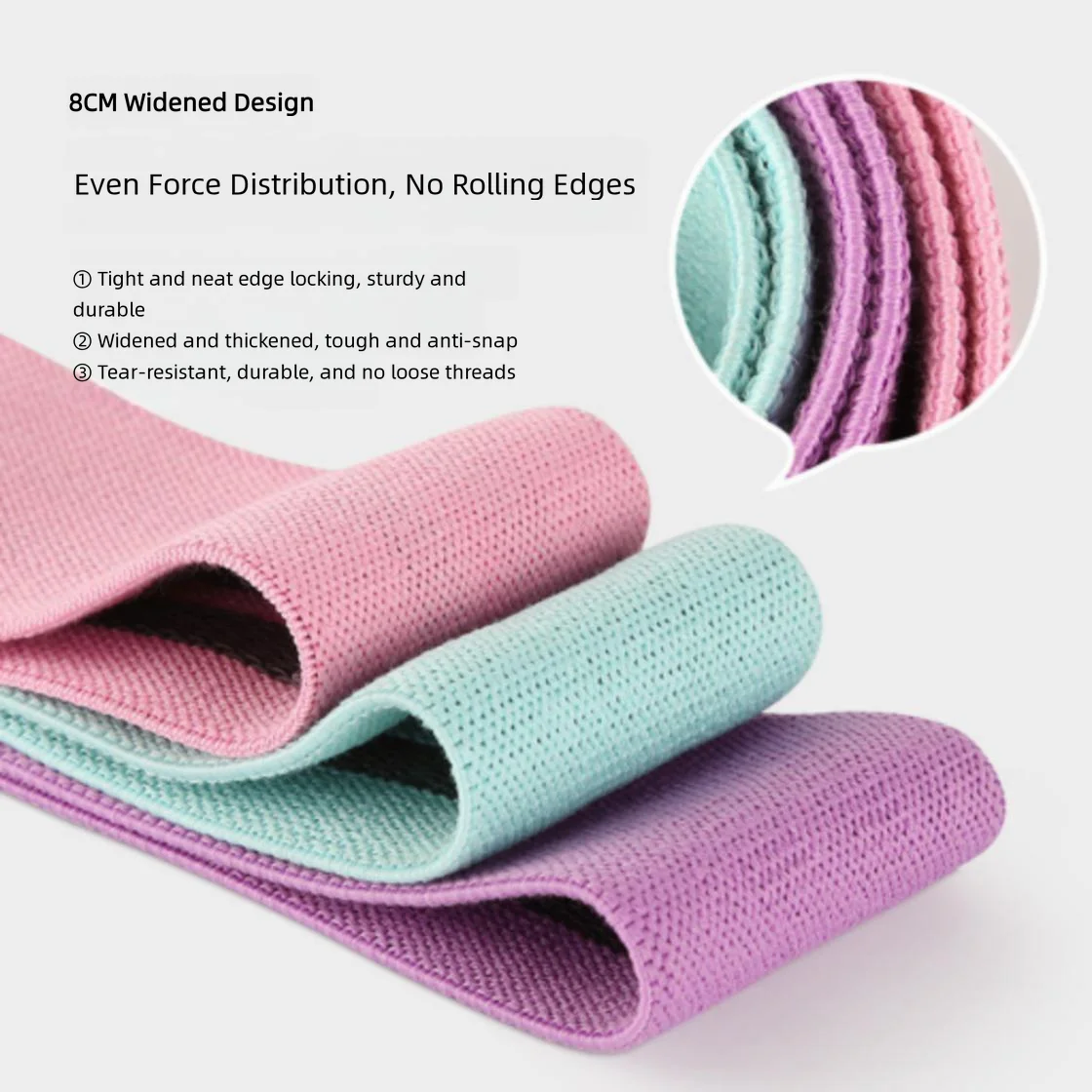 Pilates Yoga Elastic Resistance Bands, Exercise Stretch Flex Band For Booty Legs Workout