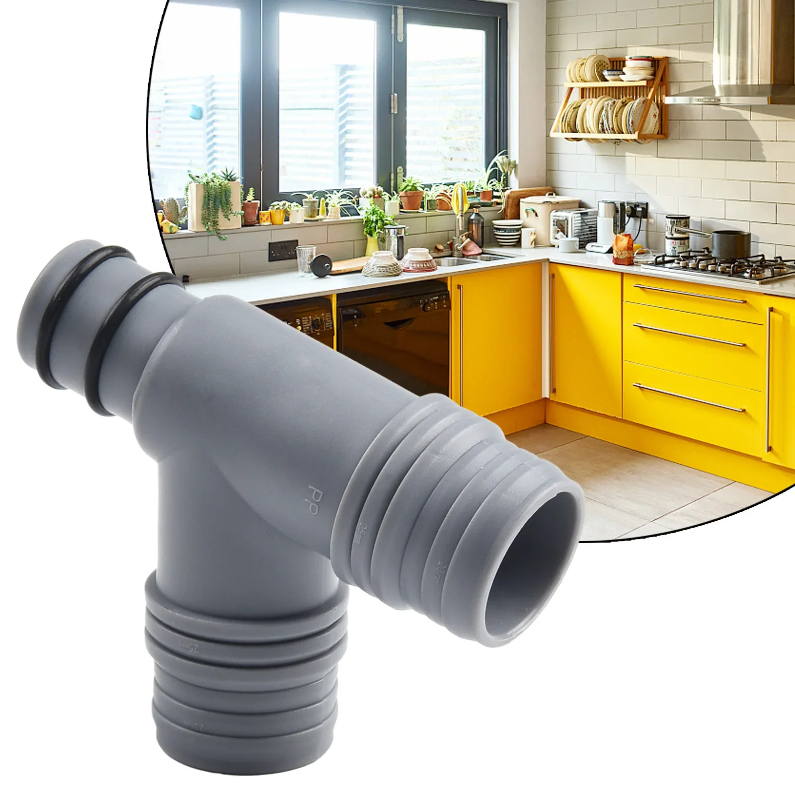 Kitchen Basin Over-flow Hole Conversion Joint Drainage Pipe Tee Head Y-Shaped Small Tee Sink Joint Connector Accessories