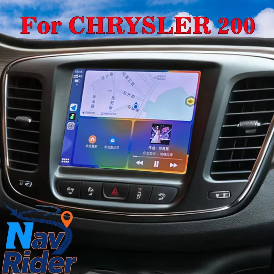 Wireless Carplay Video Player For CHRYSLER 200 Bluetooth GPS Navigation DSP WiFi 4G Android Car Radio Screen Stereo 8.4