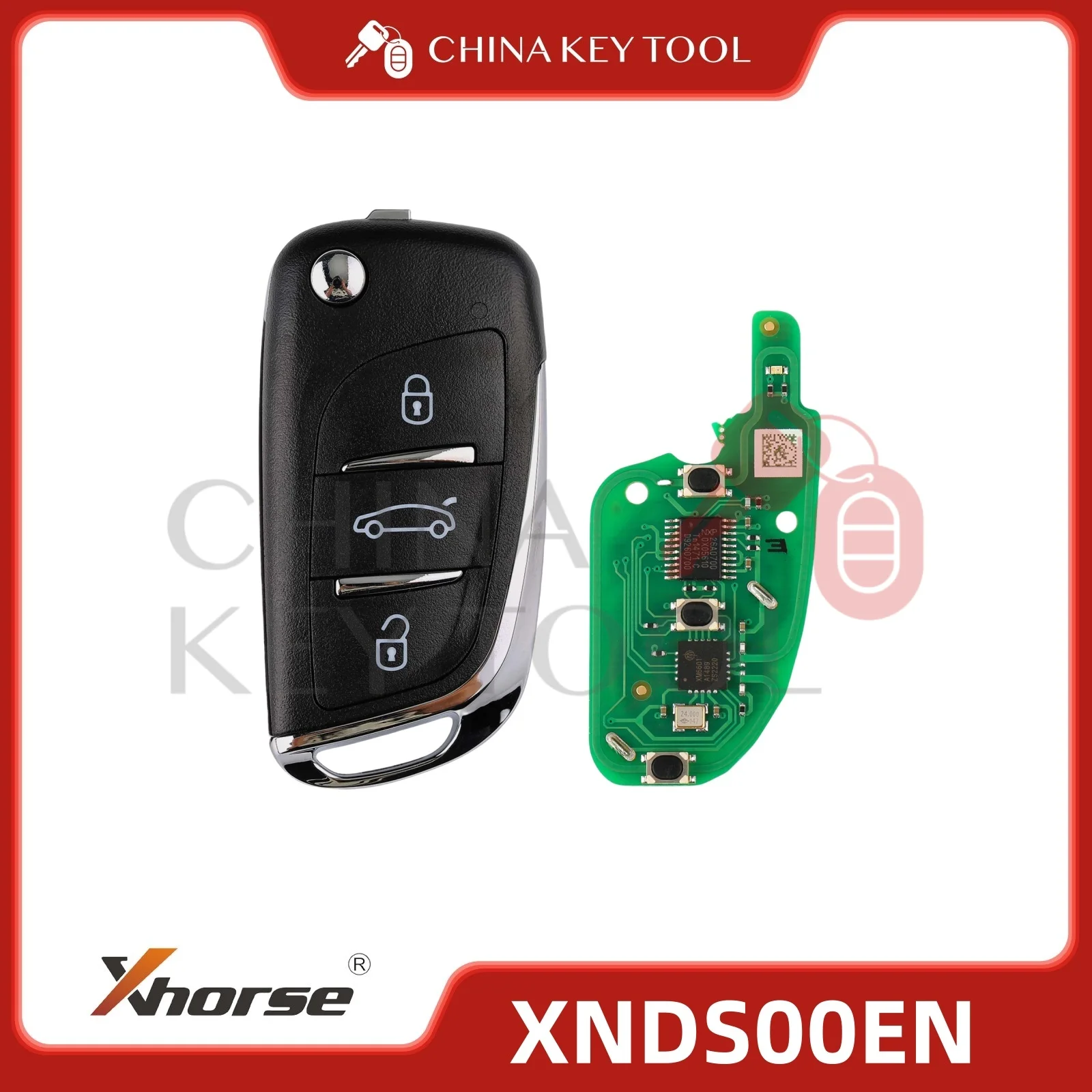 

Xhorse DS Style Wireless Universal Remote Key 3 Buttons XN002 XNDS00EN