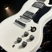 White SG Electric Guitar 2H Pickups Rosewood Fingerboard Mahogany Body Chrome Hardware