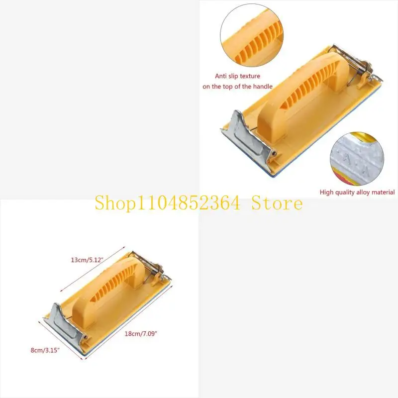 

652F Hand Sander Sandpaper With Soft Handle Holder Tool Grinding Polish Tool Woodwork