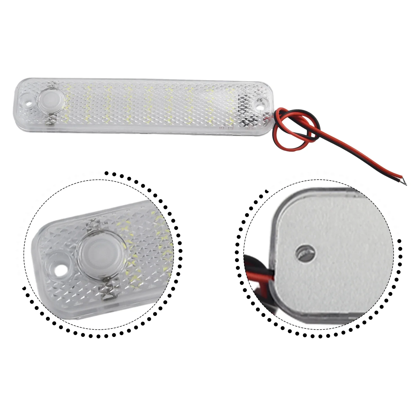 Luz LED de alto brillo para maletero, lámpara de lectura para cabina de coche, RV, furgoneta, cúpula, Interior de camión, interruptor de luz de lectura nocturna, 12-85V, 36LED