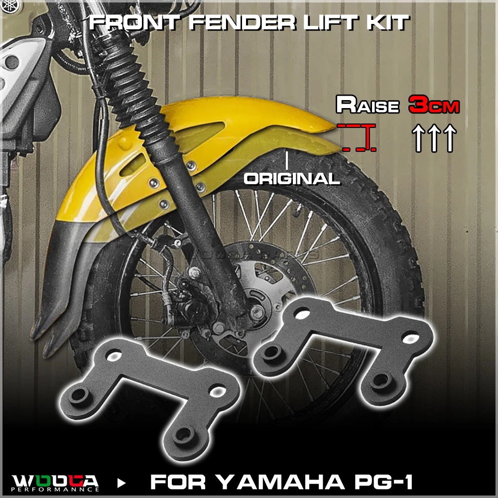 

# WOOGA Front Fender Lift kit For YAMAHA PG-1 PG1 PG ONE 2023 2024 2025 Front Fender Upper Support Bracket Mount Lifter 3 cm