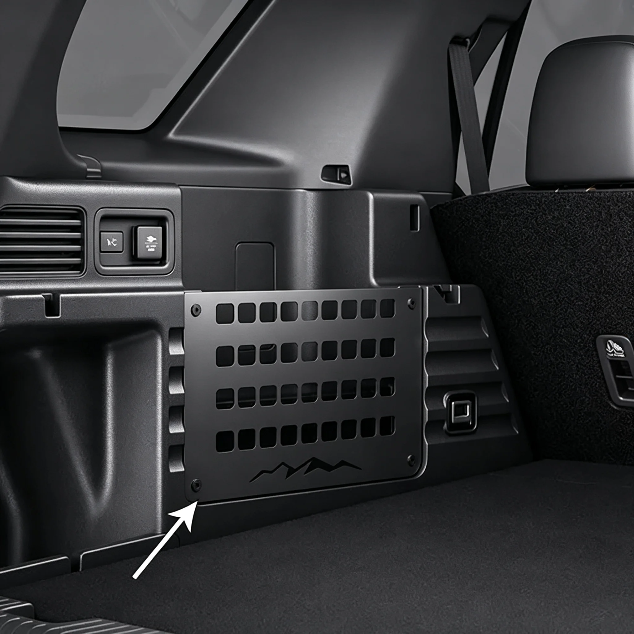 Suitable for 2026 Honda Passport multi-functional metal partition trunk storage board tactical mounting of car accessories