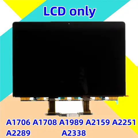 LCD 전용 NCZOBOE 노트북 A1706 A1708 A1989 A2159 A2251 A2289 A2338 맥북 프로 에어 13인치용 LCD 패널