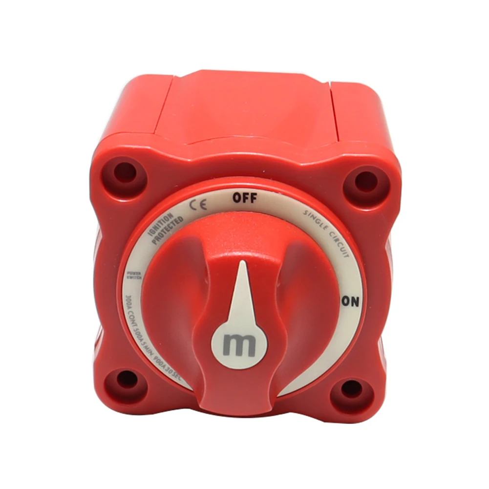 Car Auto RV 12V-48V 300A Marine Boat Single Circuit Battery Selector Isolator Disconnect Rotary Switch Cut Off IP66 Waterproof