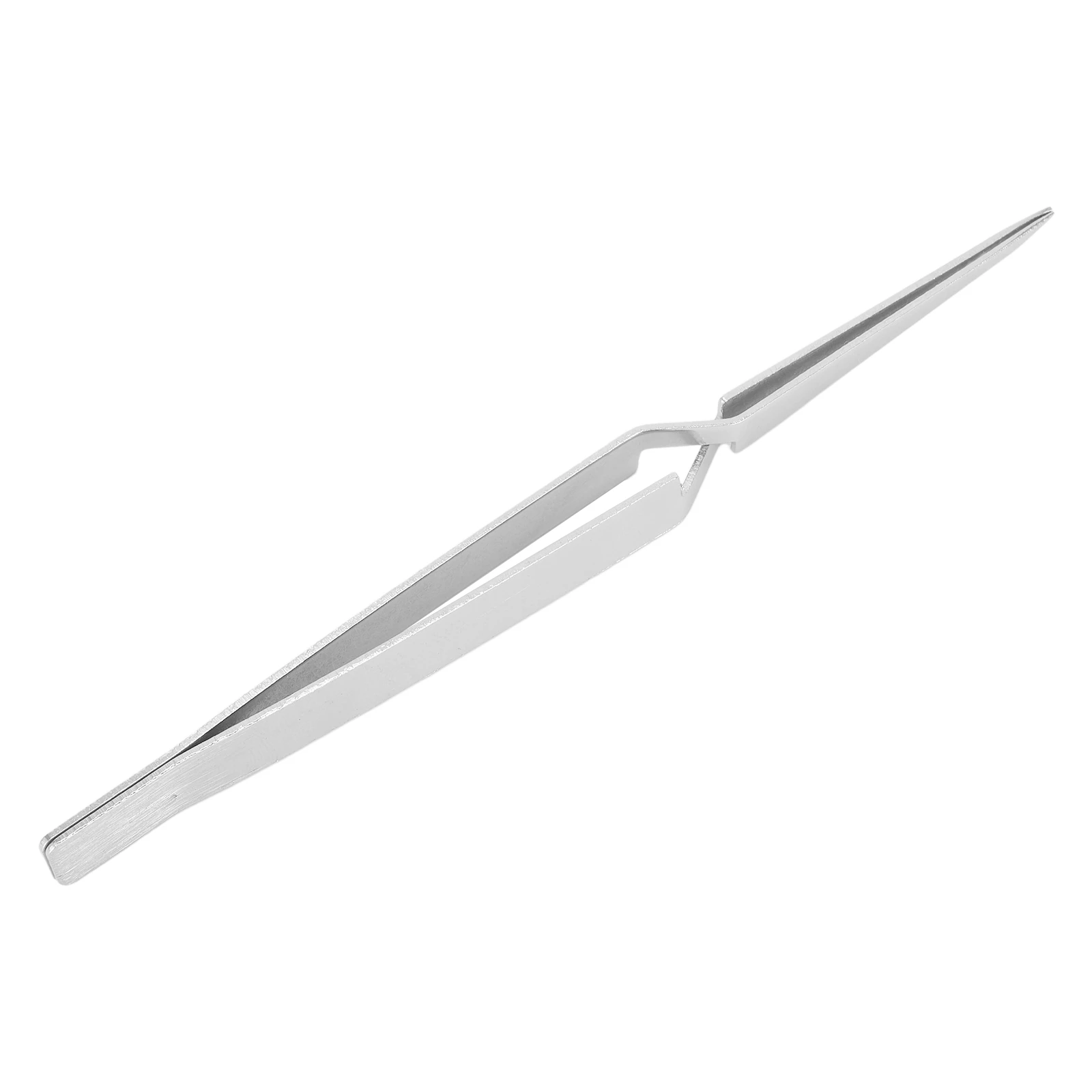 Reverse Fixed Stainless Steel Tweezers with Inverse Action for Fine Electronics Assembly and Small Part Manipulation