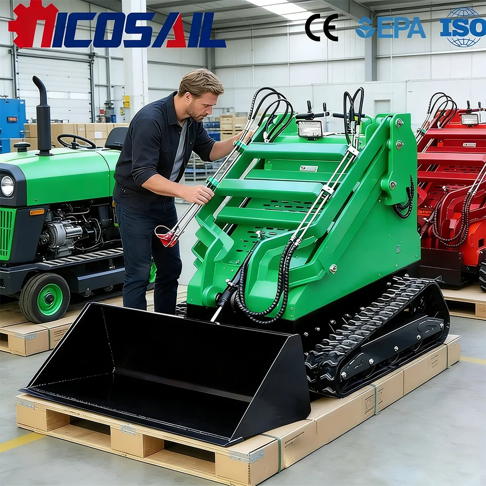 

Mini Skid Steer Loader CE Certified Euro 5 Heavy Duty Durable Quality for Farm Garden Narrow Space