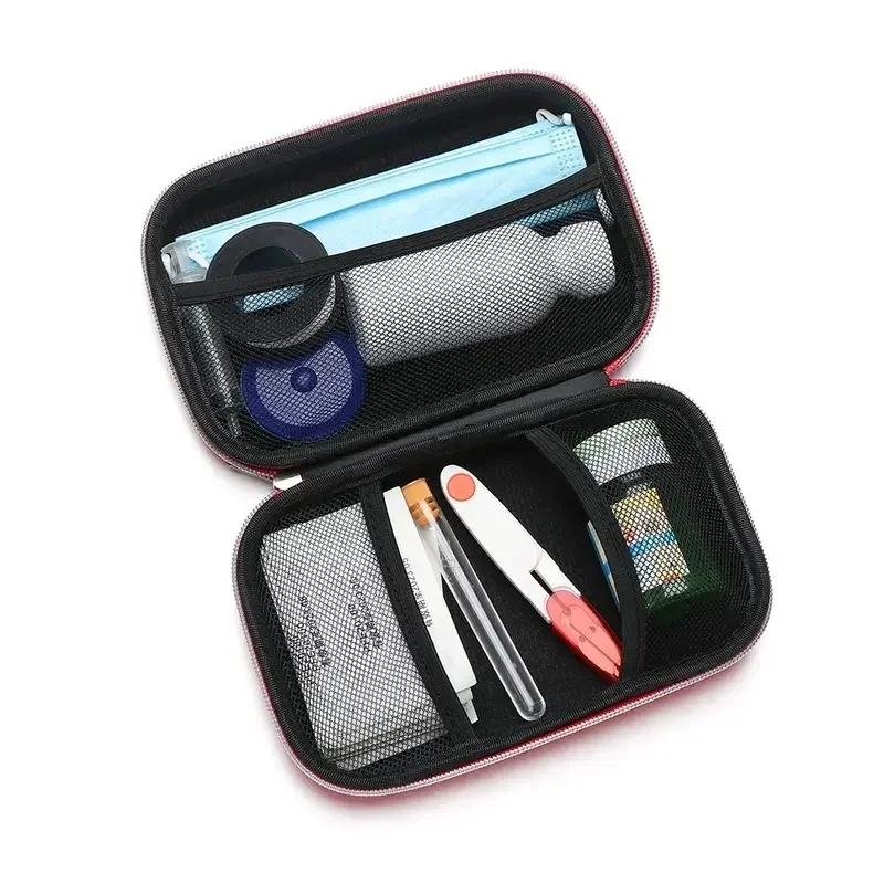 1/2/4pcs Kit  EVA Bag Emergency Kit Camping Survival  Bag Portable  Bag Car Anti-pressure Medicine Storage Bag image 2
