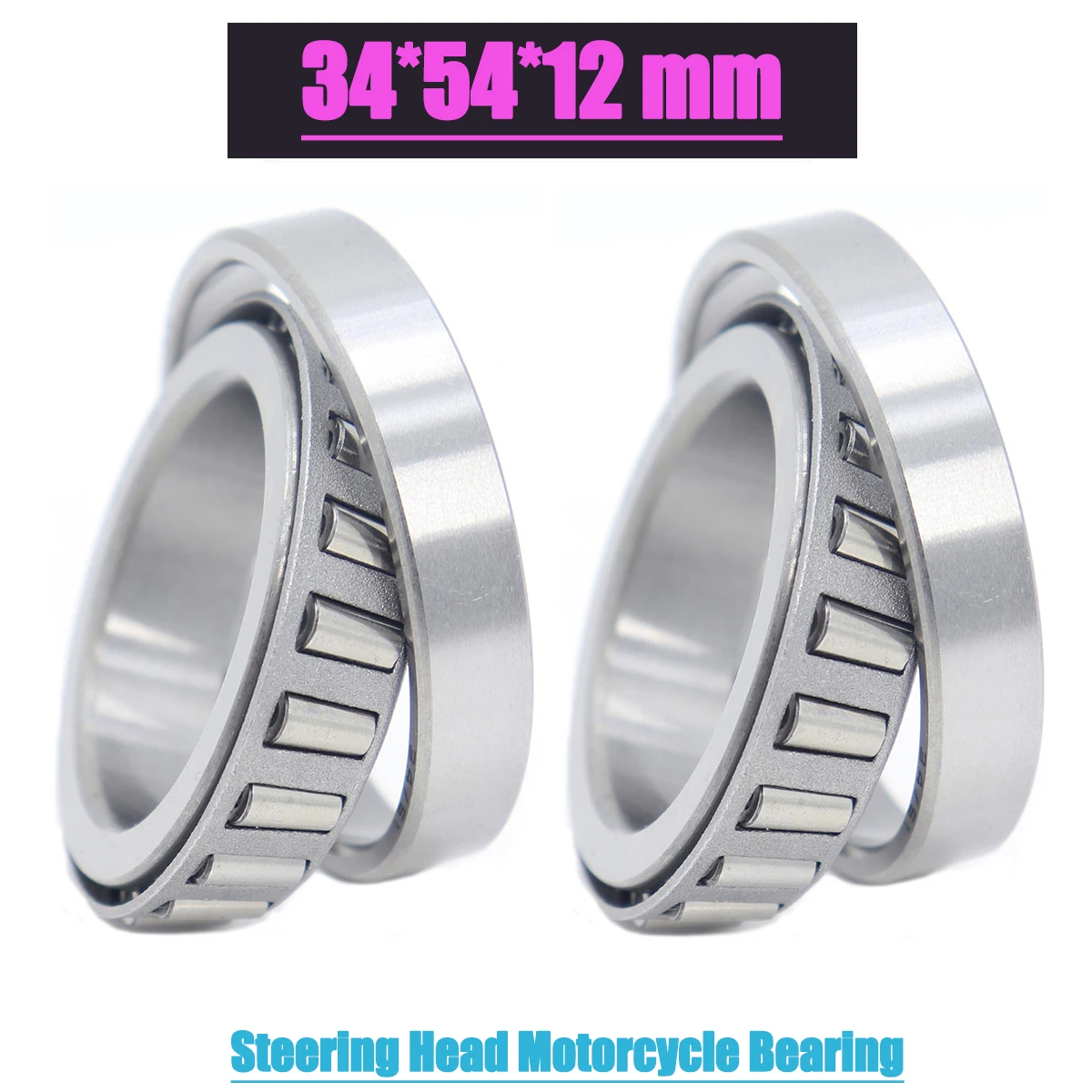 

2PC 34*54*12 mm Steering Head Bearing 345412 Tapered Roller Motorcycle Bearings