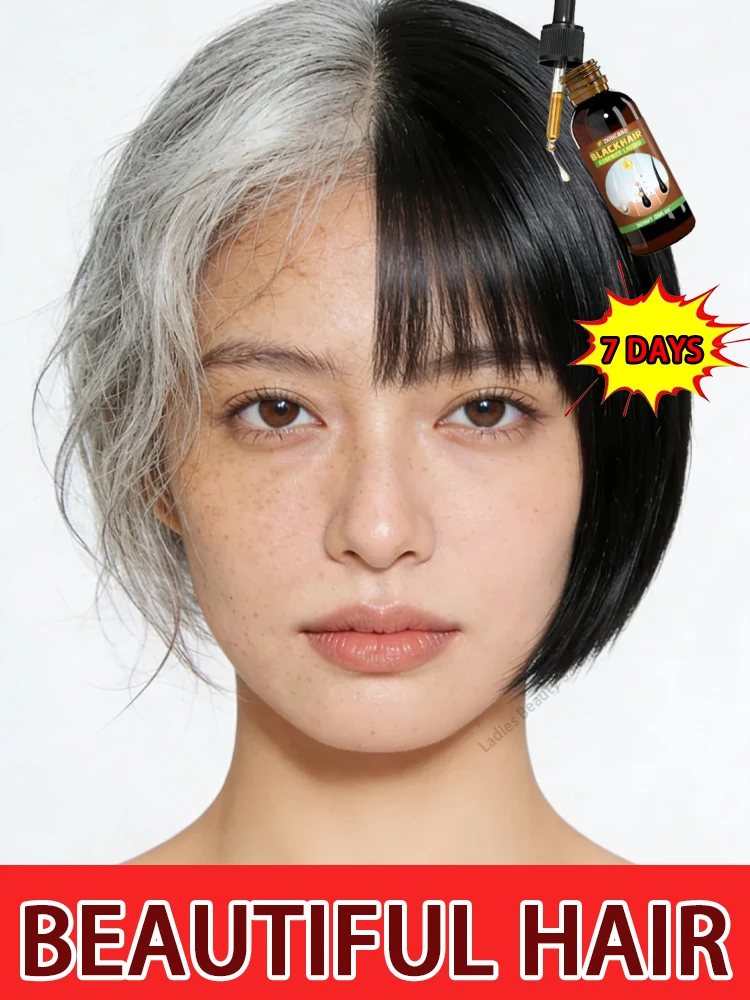 

Quickly repairs hair quality, replenishes melanin to restore gray hair to its original black color, and prevents hair loss.