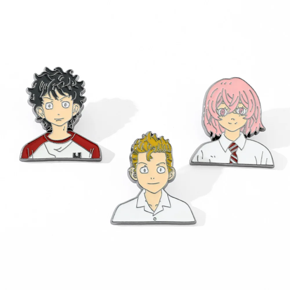 

Cross Border New Product Japanese Anime Tokyo Swastika Avenger Brooch, Sano Manjiro Brooch, Metal Badge Accessory Anime Cartoon
