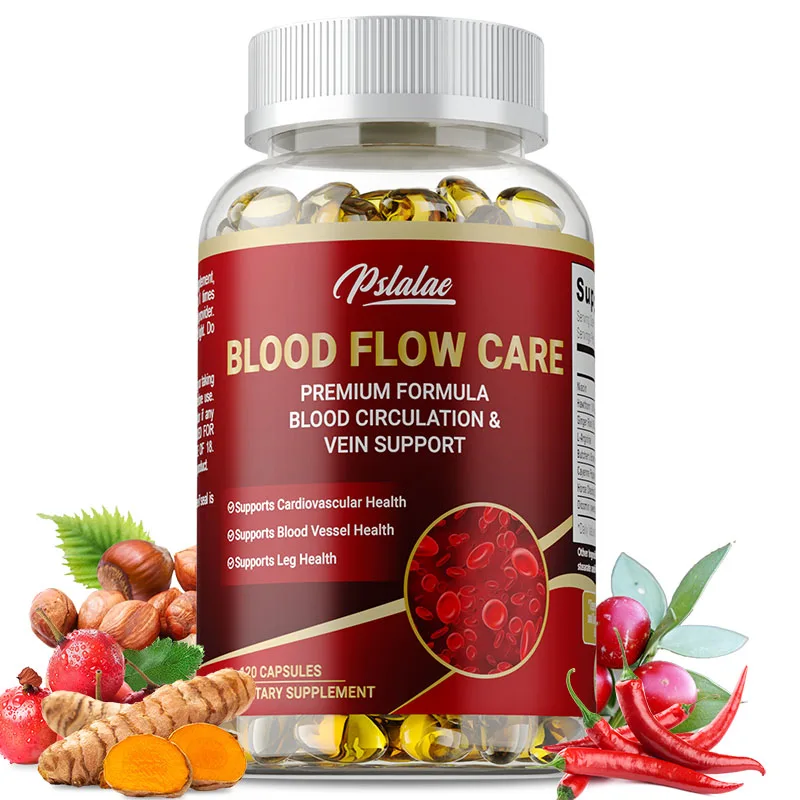 

Blood Flow Care Supplement - Supports Heart, Cardiovascular and Leg Vein Health, Promotes Blood Circulation, and Enhances Energy