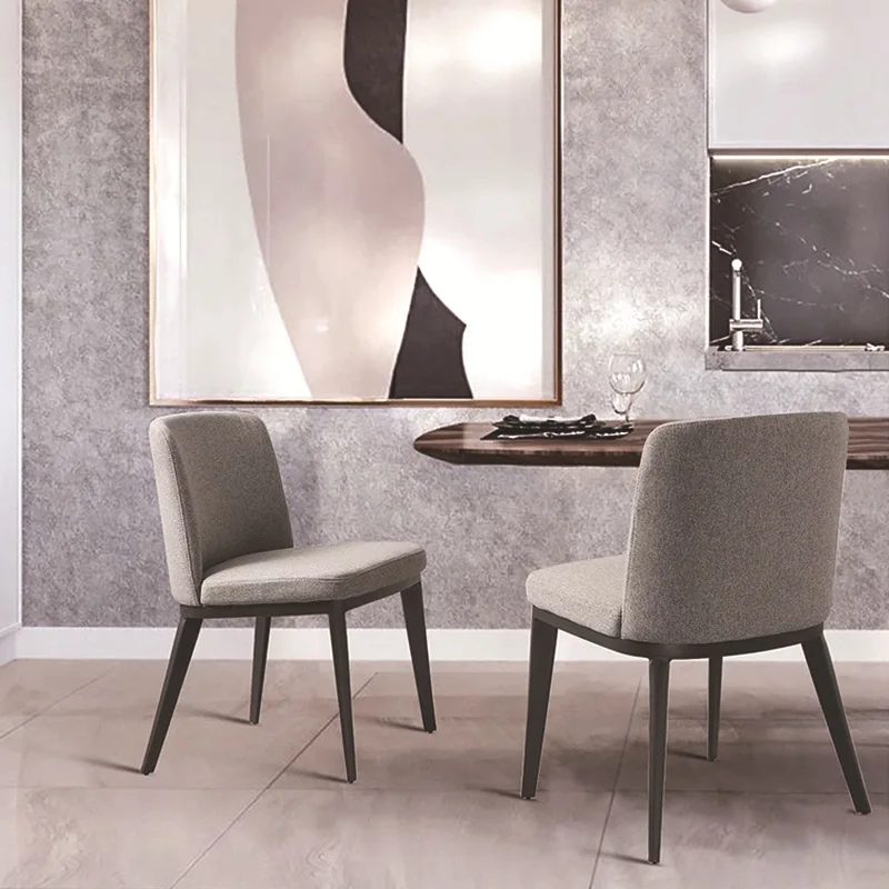 Minimalist Italian Hotel Restaurant Low Back Dining Chair