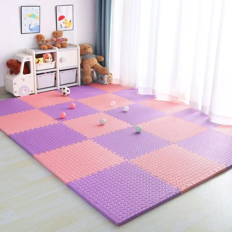 Baby Puzzle Floor Kids Carpet Play Mat Non-Slip Floor Tiles Toys Carpet EVA Foam Interlocking Exercise Tiles Rugs 30*30CM