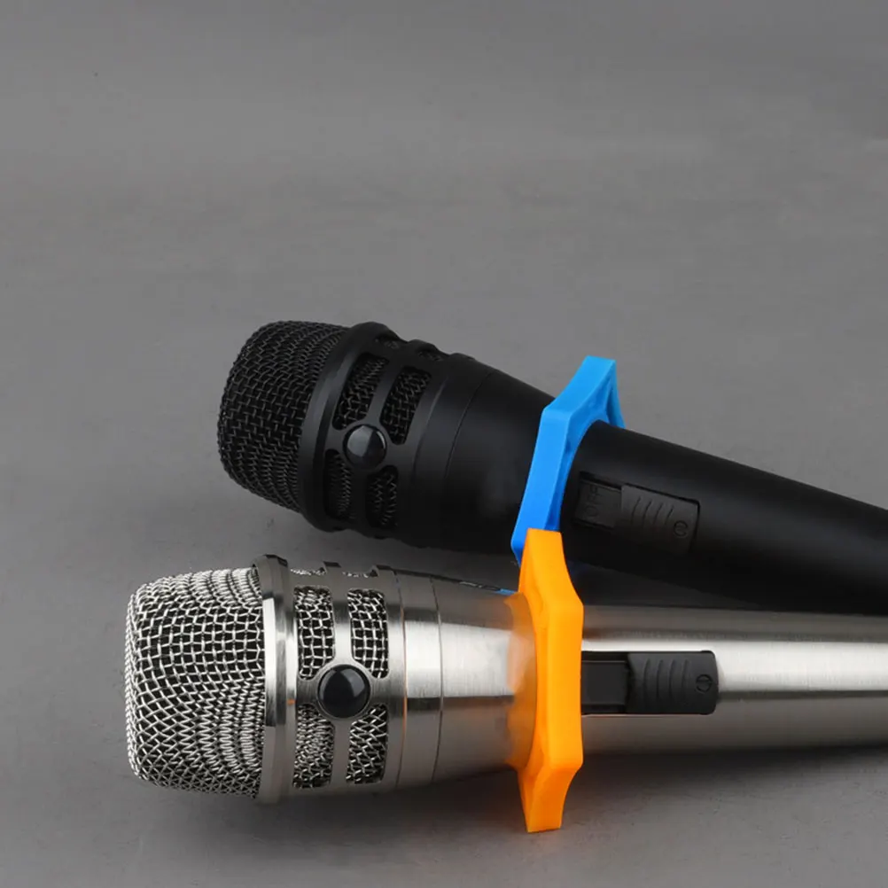 

6 Pcs Anti-fall and Rolling Ring Microphone Silicone Anti-rolling Protection Rings Rubber Wireless Anti-slip