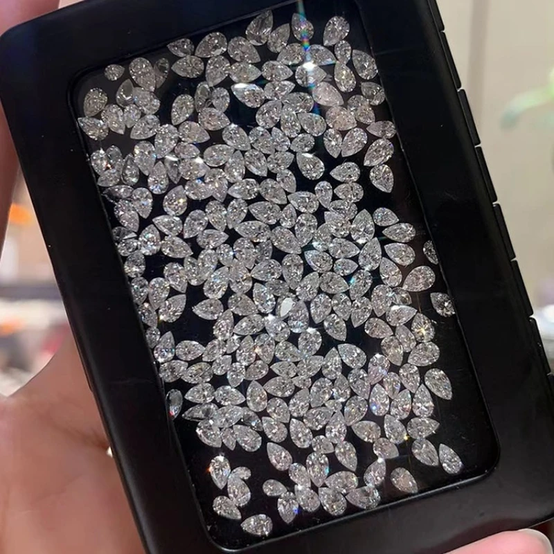 Messi Schmuck 0,9mm-3,0mm 1ct CVD Melee Laborgezüchtete Diamanten DEF VVS-VS Runder Brillantschliff Kleine Diamanten Großhandel – Detail 9