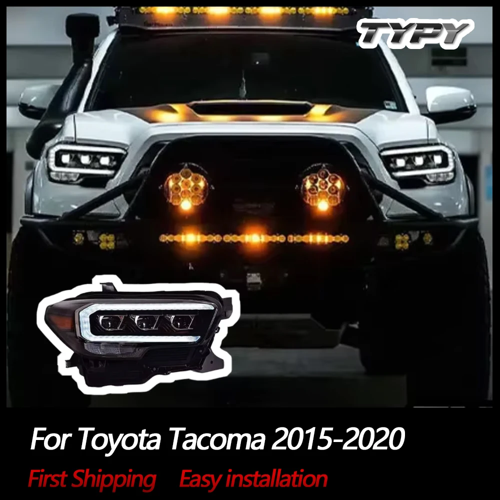 

Автомобильные фары TYPY для Toyota Tacoma, фара 2015-2020, светодиодный проектор, дневные ходовые огни, автомобильные аксессуары