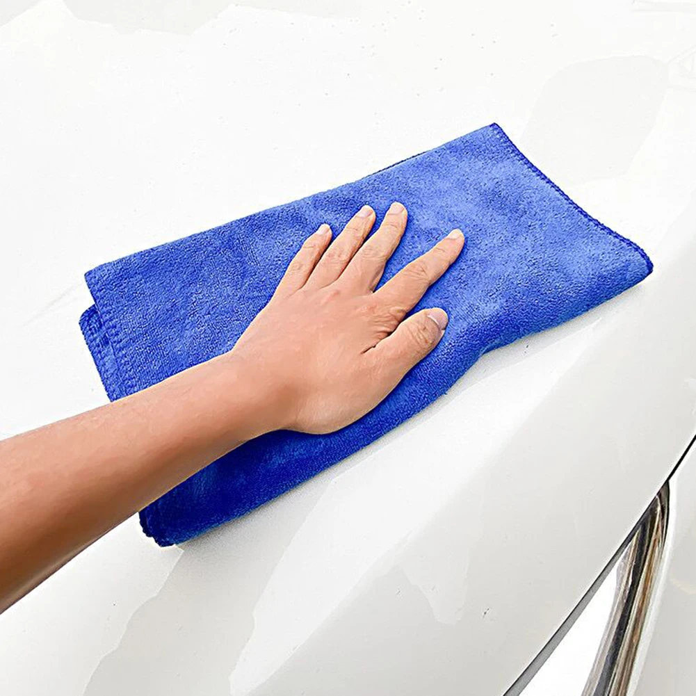 5/10Pcs Car Cleaning Cloths Thickened Microfiber Auto Detailing Towels Quick Dry 25x25cm Super Absorbent for Detailing Polishing