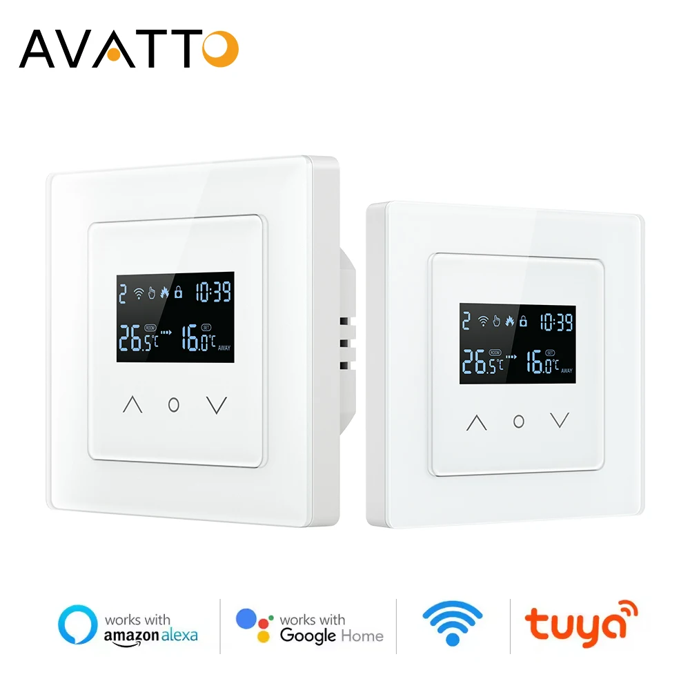

AVATTO Tuya WiFi электрический подогрев пола регулятор температуры воды/газового котла, умный термостат с поддержкой Alexa, Google Home, Alice