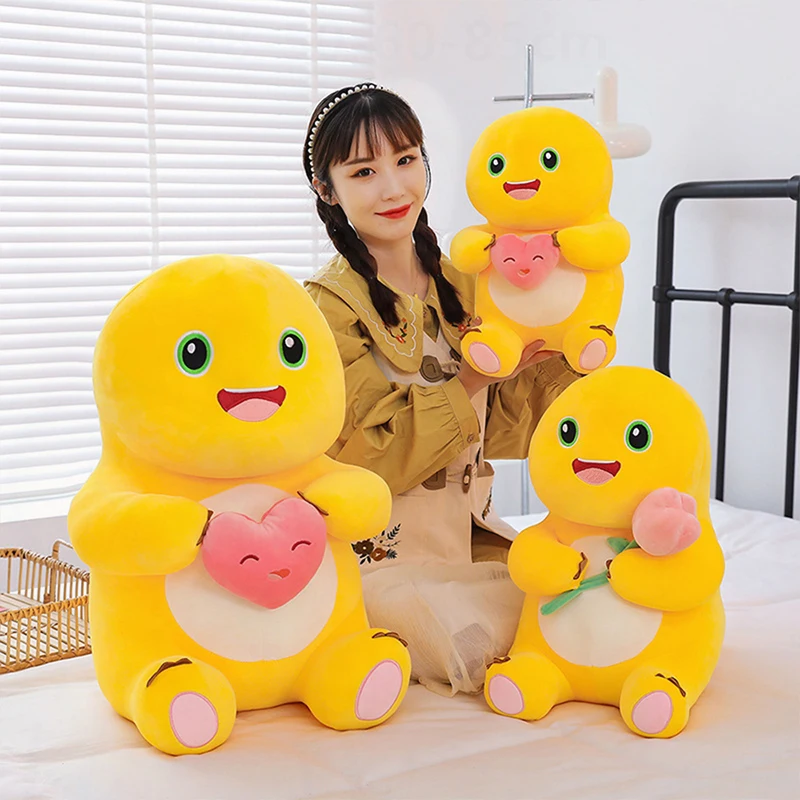 

Kawaii Stuffed Doll Cute Cartoon Milk Dragon Plush Toy with Flower for Kids Birthday Xmas Gift Adorable Cuddly Baby Soft Toy