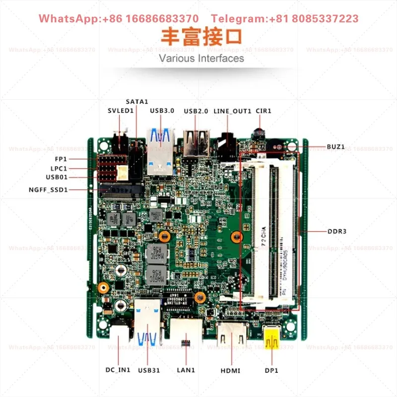 x86 Embedded Industrial Control Host Industrial Robot Computer Mainboard I5-4200U I7-4500U Chip Board