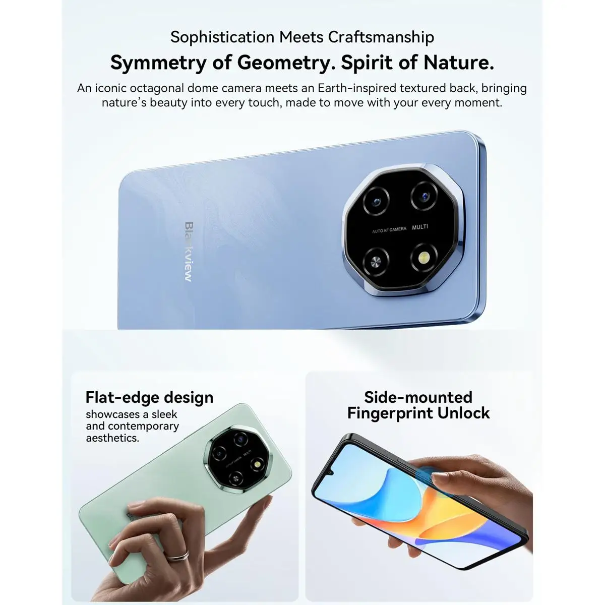 هاتف Blackview 5G الذكي SHARK 6 Android 15 Unisoc T8100 NFC OTG شاشة 6.88 بوصة 120 هرتز 4 جيجابايت/8 جيجابايت + 128 جيجابايت 5000 مللي أمبير في الساعة هاتف محمول غير مقفول #4