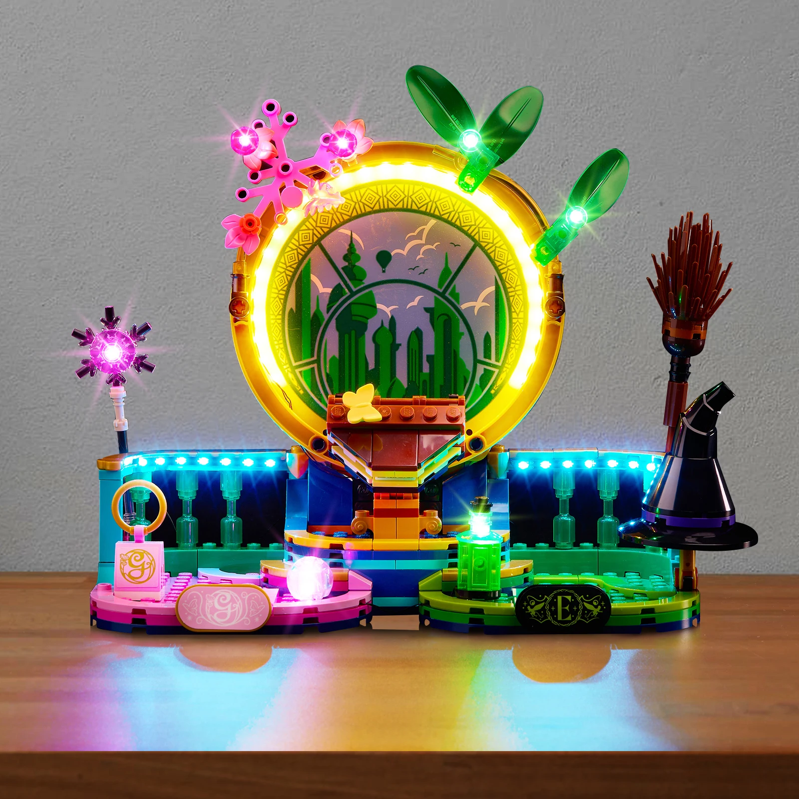 

No Model LED Lighting Set Suitable for LEGO Wicked Elphaba Glinda Figures 75682 Not Include Building Blocks
