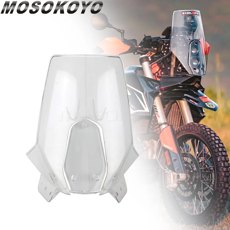 Fairing Windshield For Husqvarna FE 701 EXC Baja Enduro 690 R 450 Rally Replica Wind Deflector Shield Enduro 790/890 ADVENTURE-R