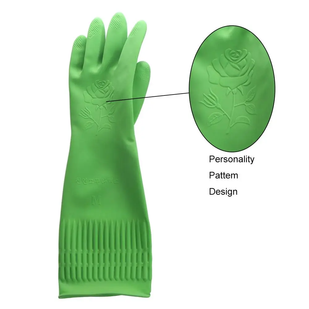 

Elastic Longer Dishwashing Protective Kitchen Waterproof Cleaning Tool Household Rubber Gloves Cleaning Gloves