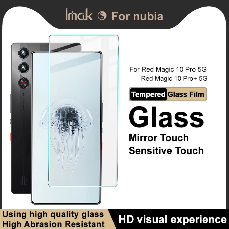 Nubia Red Magic 10 Pro 5G Glass IMAK H Explosion-Proof Tempered Glass for Nubia RedMagic10 Pro+ Plus Film