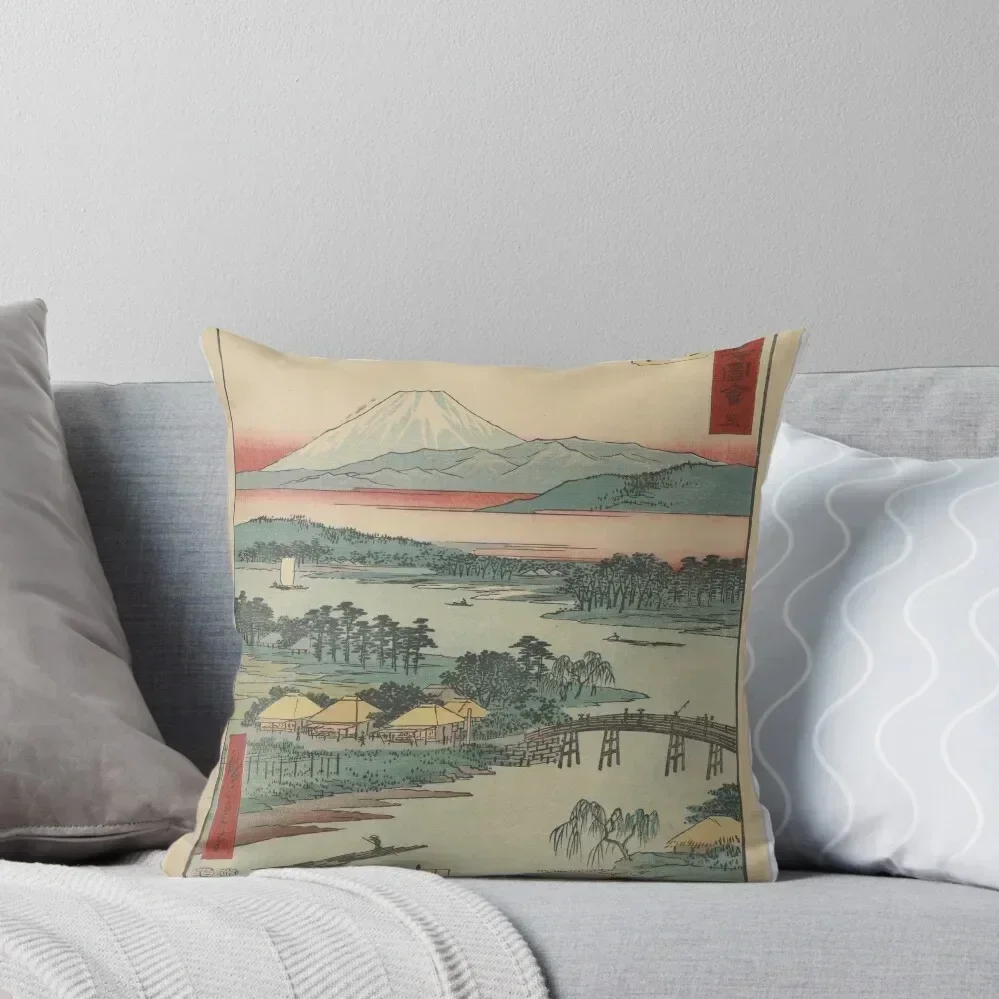 

Japanese art old prints antique prints japan decor asian Throw Pillow pillowcases for sofa cushions pillow