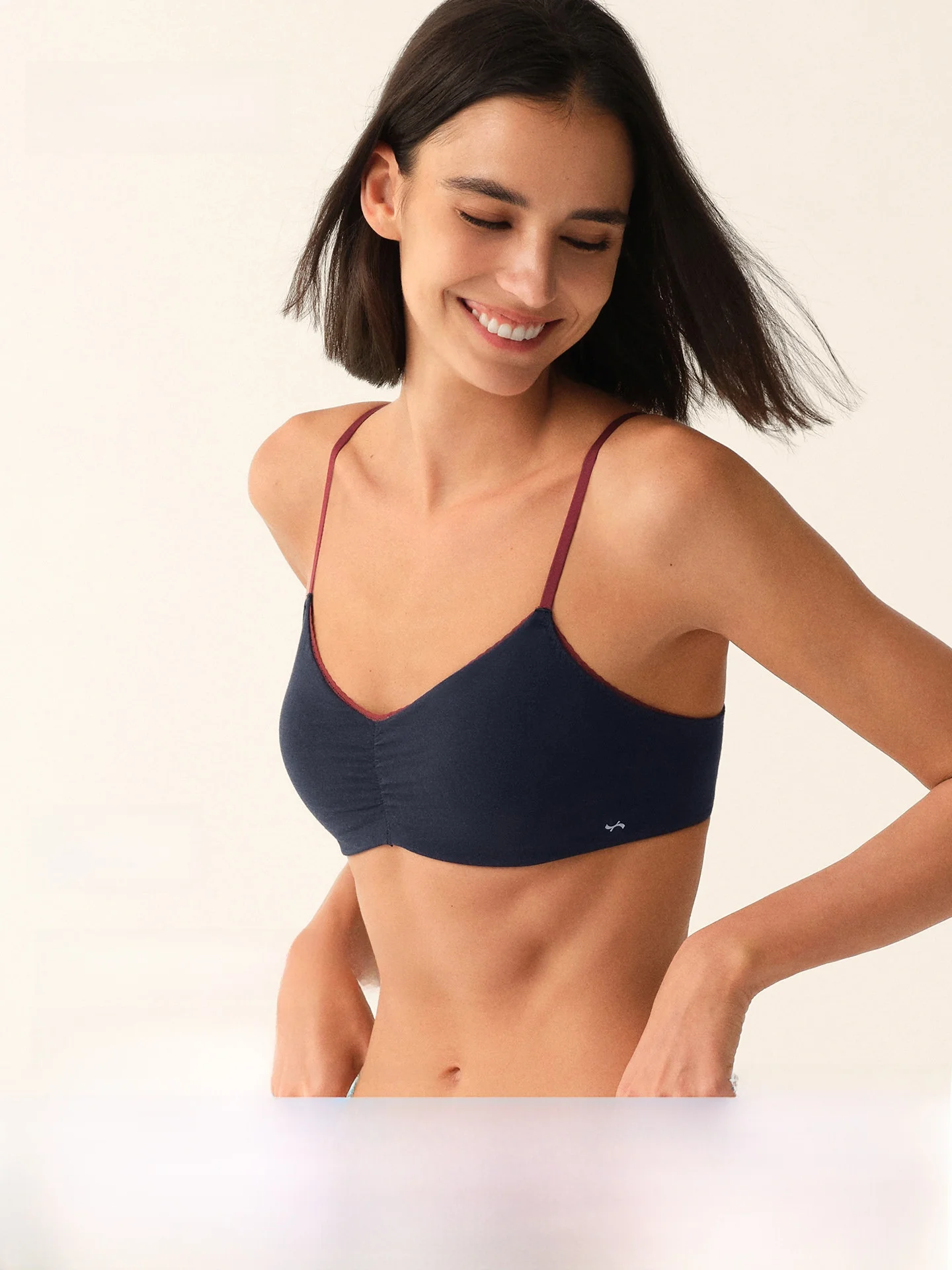 ubras-wireless-bra-low-neck-cotton-sensation-women's-underwear-breathable-skin-friendly-seamless-push-up-bra-summer-new