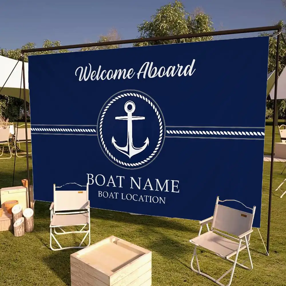 Rudder Compass Advanced Printing Commercial Advertising Flag Company Party Banner