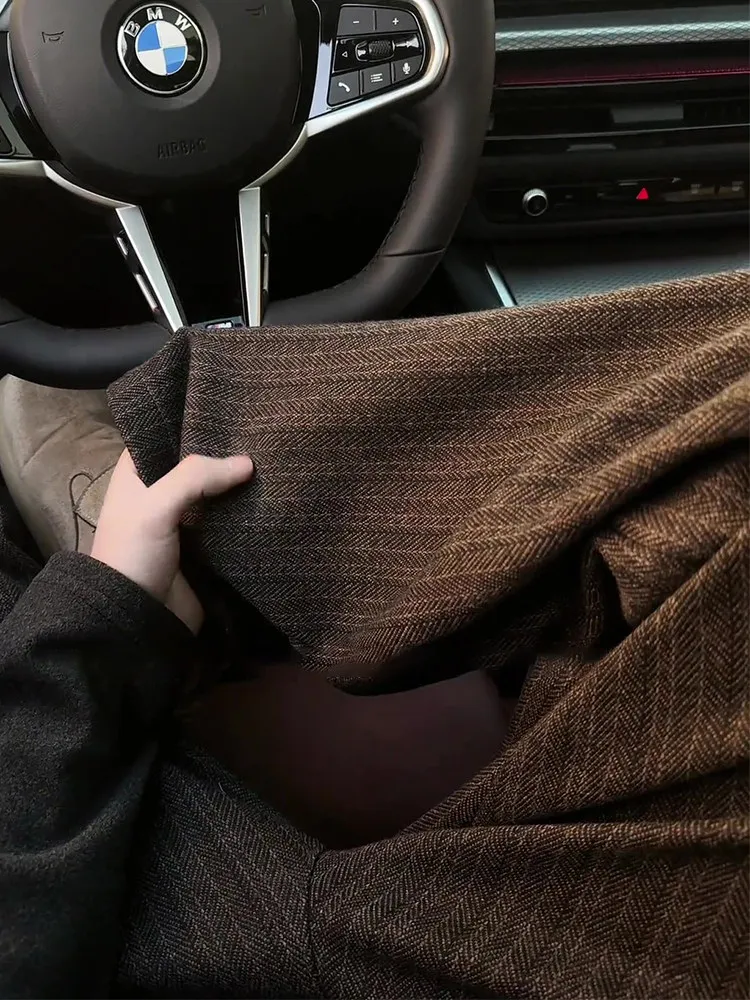 

Утепленные шерстяные мужские повседневные брюки: осенне-зимние, фактурные, с эффектом драпировки, в стиле кэжуал, для отдыха