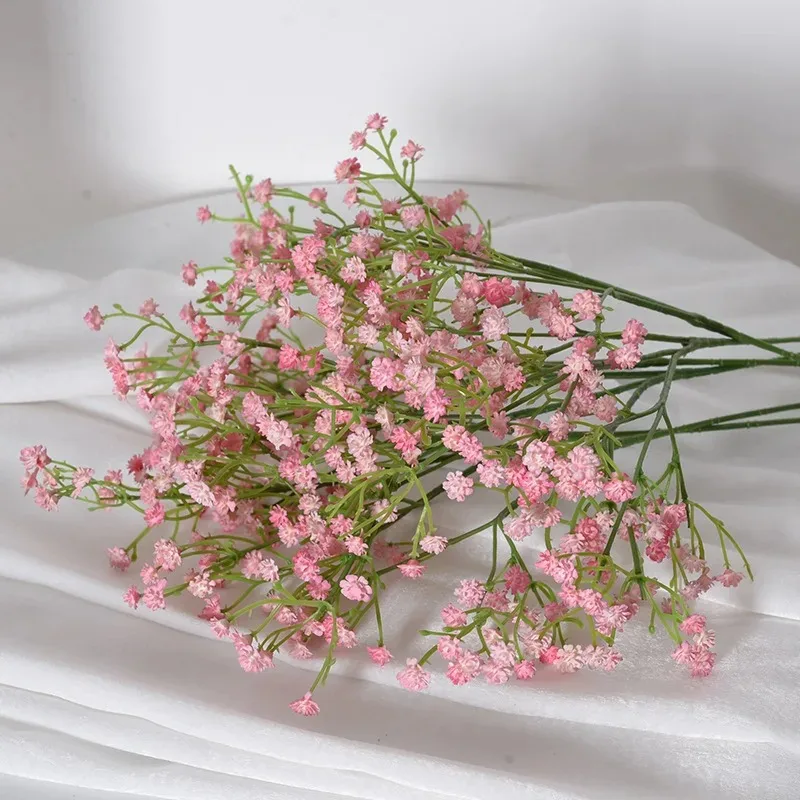 1PC 108Heads Babies Breath Artificial Flowers Plastic Gypsophila DIY Floral Bouquets For Handmade Wedding Party Home Decoration