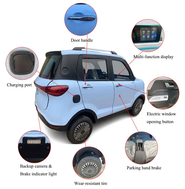 China New Energy Vehicles 5 doors 4 wheel electric car with Cheap price