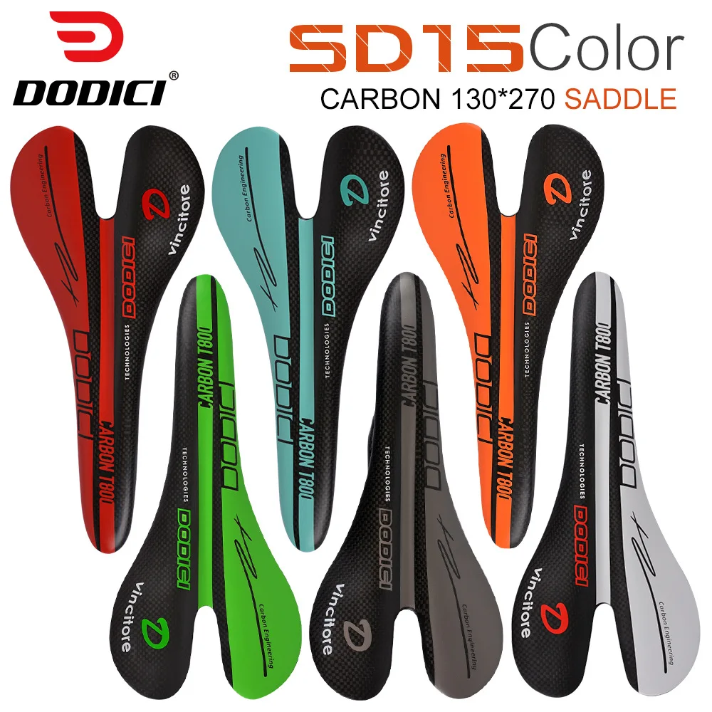 

DODICI 88GUltralight Carbon Fiber Road Bike Saddle Colorful Hard Cushion Universal Bicycle Seat Bicycle accessories