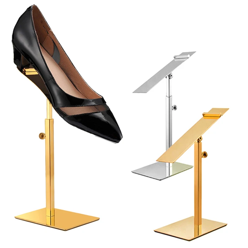 

Woman Shoes Display Stand Anti Slip Durable Men Leather Shoe Shelf For Desktop Shop Shoes Display Stand Shoe Riser Adjustable