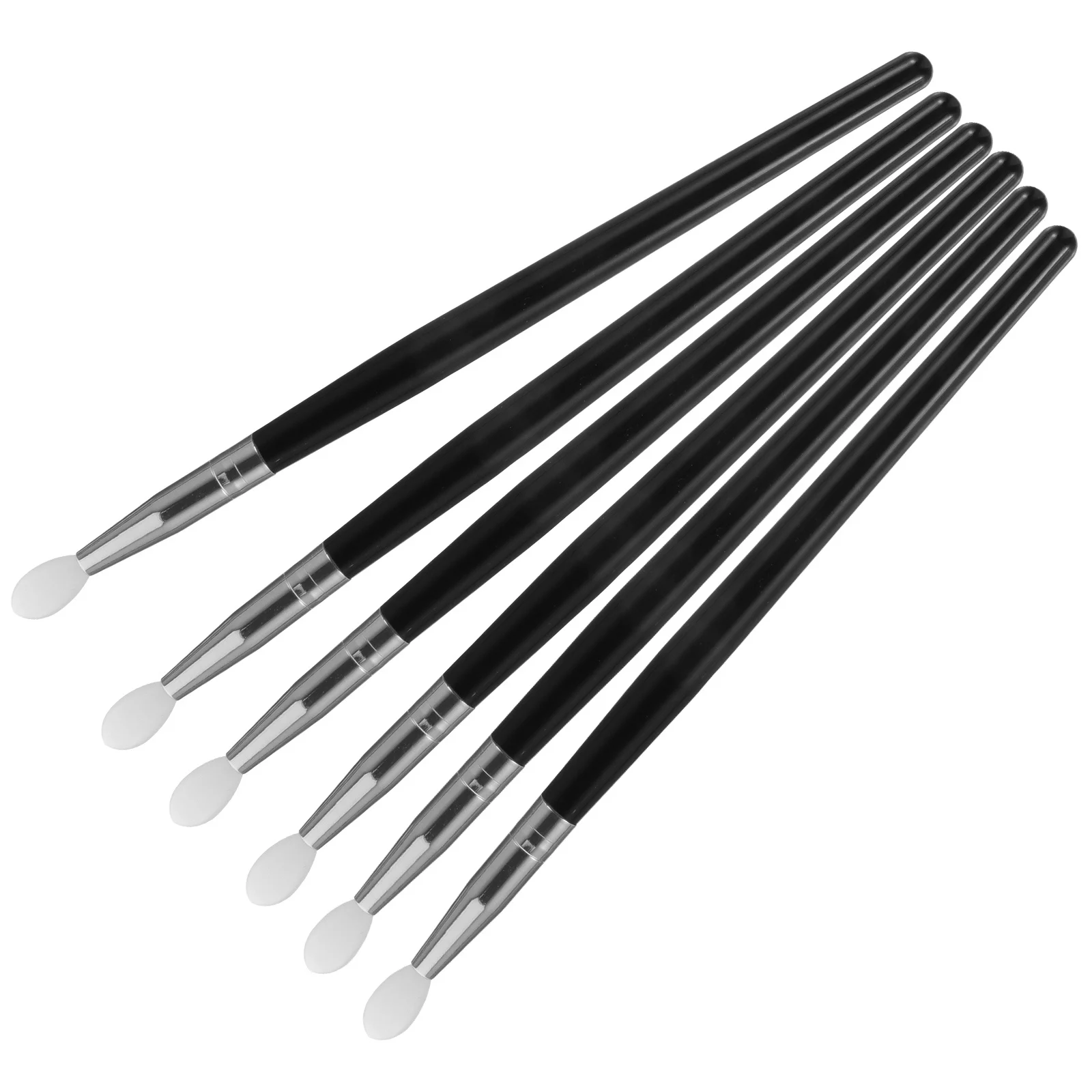 6 stuks professionele siliconen make-upset oogschaduw lippenbalsem applicators herbruikbare milieuvriendelijke borstels siliconen oogschaduw