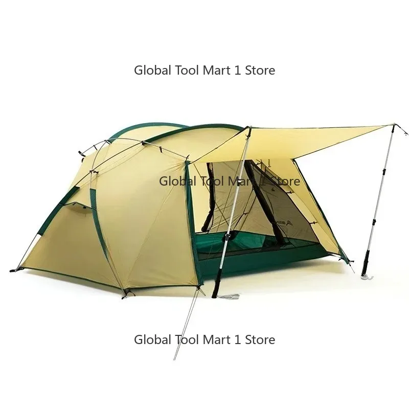 【Best-selling】 Outdoor Tent Outdoor Mountaineering Overnight Rainproof Ultra-light Professional Camping Single Double Aluminum P