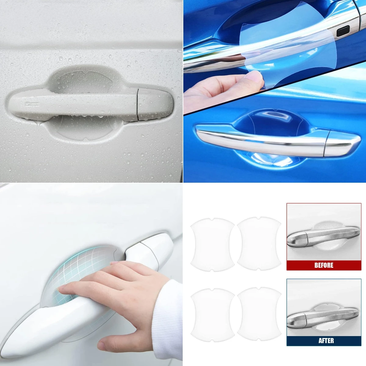 

Car Door Bowl Handle Invisible Protective Sticker Auto For Dacia Sandero Logan Duster Spring Electric Lodgy Dokker Jogger Solenz