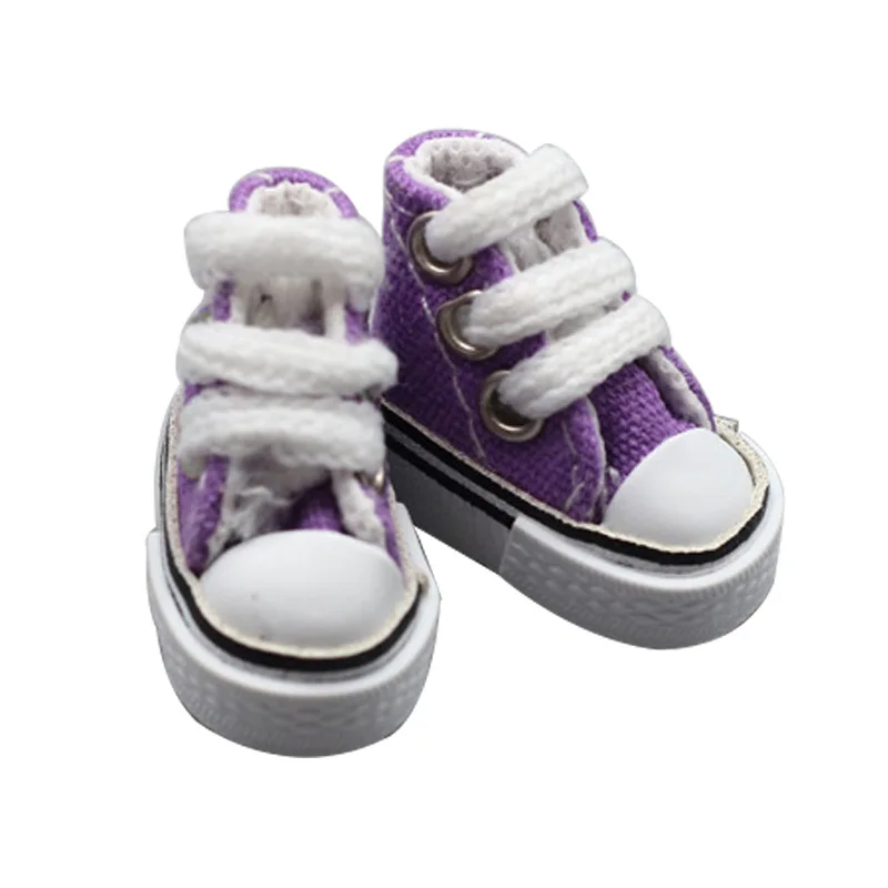 1/12 1/8 BJD Doll  3.5cm Fashion Shoes Casual Canvas Shoes Sneakers Suitable for 30cm Blyth Dolls Clothes Accessories Miniature