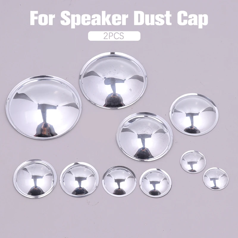 Dust Cap Speaker Dust Cap Cover Speaker Trumpet Capelotes White Bright Hat Woofer Loudspeaker Dust Cover Bright-Silver 20mm 30mm