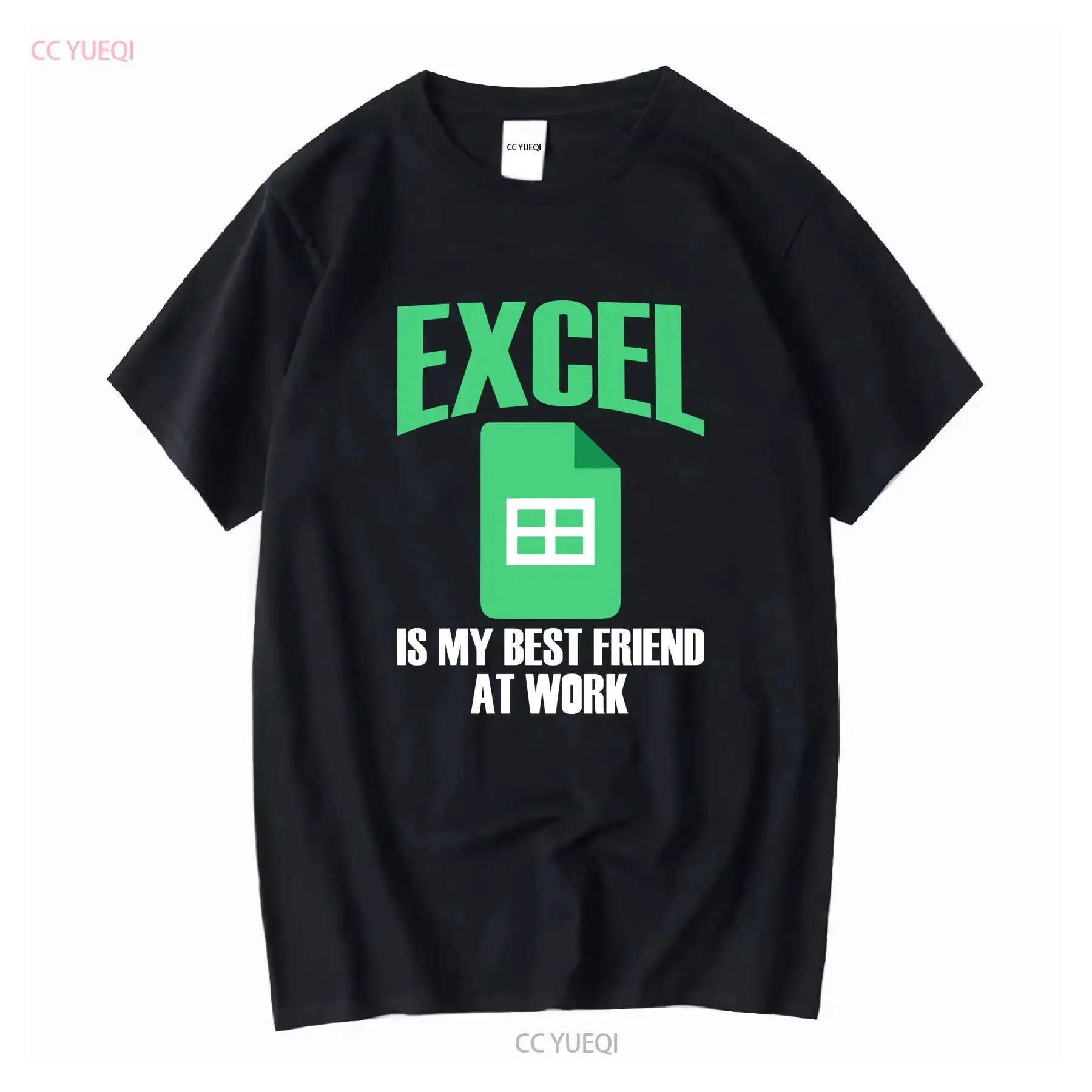 Excel My Best Friend at Work T Shirt vintage Washed Comfortable Top For Everyday Wear Stretched Versatile Breathable graphic
