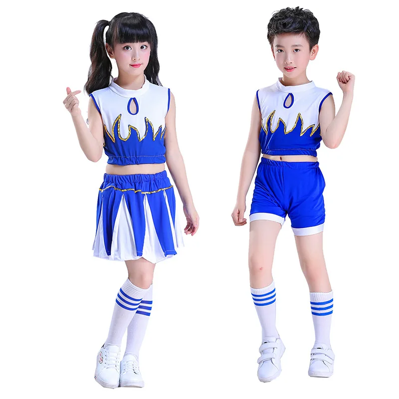

Children's Cheerleading Performance Costume Fitness Cheerleading Costume for Children's Sports Games