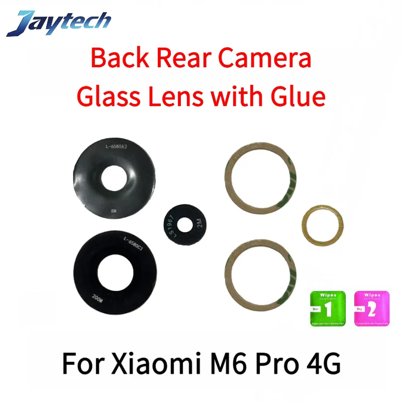 1Set Rear Back Camera Glass Lens For Xiaomi POCO F6 M6 Pro X5 X6 X7 4G 5G With Glue Sticker