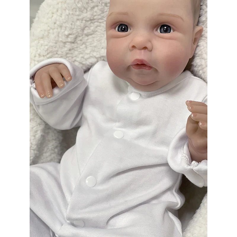 

NPK 20inch Already Painted Reborn Baby Doll Miley Same As Picture Lifelike Soft Touch 3D Skin Painted Hair Visible Veins